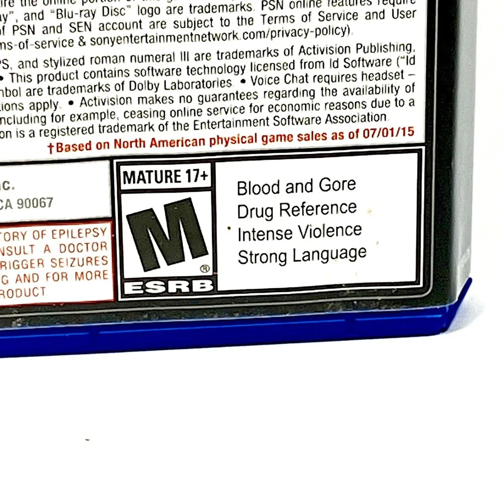 Call of Duty Black Ops III PS4 PlayStation 4 Game Activision Nuketown CIB